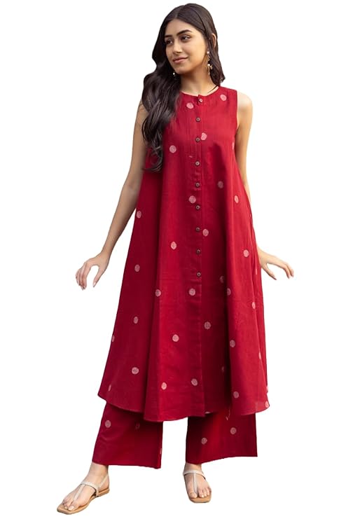 ANNI DESIGNER Women’s Rayon Viscose Floral Regular Kurta with Palazzo