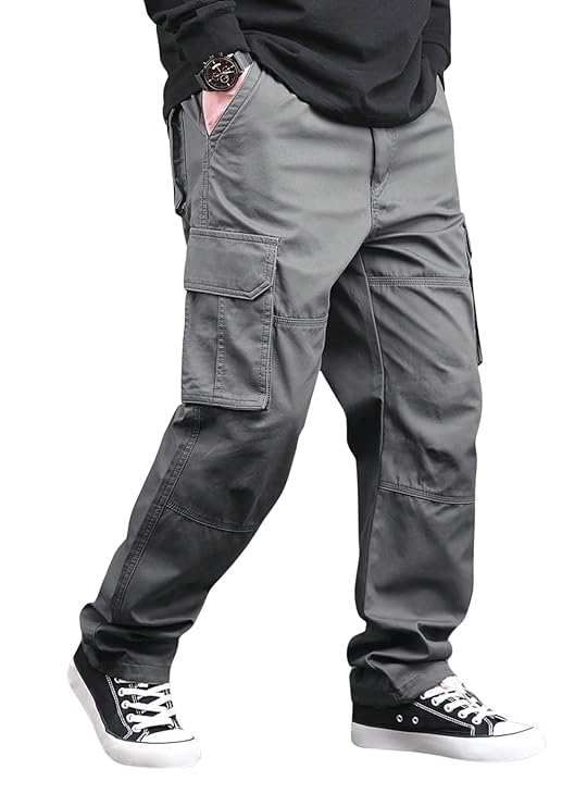 Lymio Reguler Fit Cotton Cargo Pants for Men (Cargo-46-49)