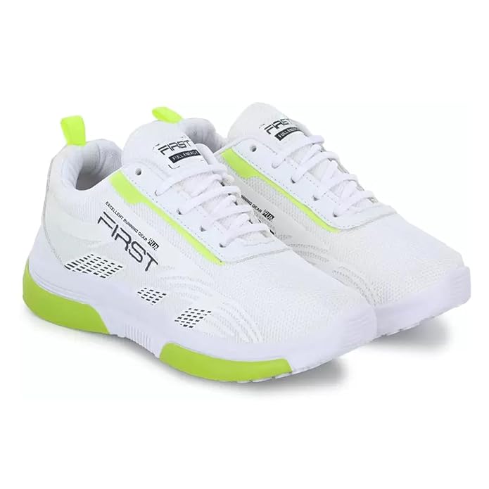 Latest Stylish Lightweight Sports Shoes for Men – Running, Walking, Gym Shoes for Men & Boys (149) A White