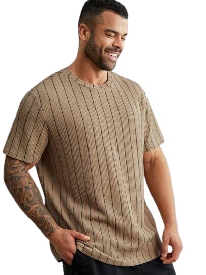 FN3 Waffle Stripe Regular Fit Tshirt for Men ||Tshirt for Men