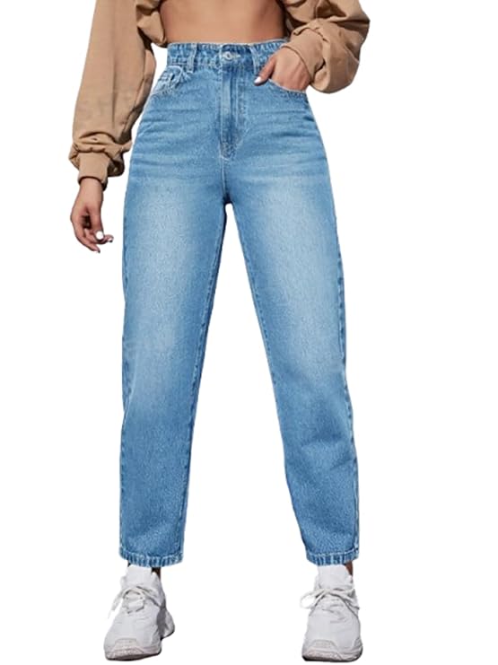 Ben Martin Women's Tapered Fit High Rise Jeans