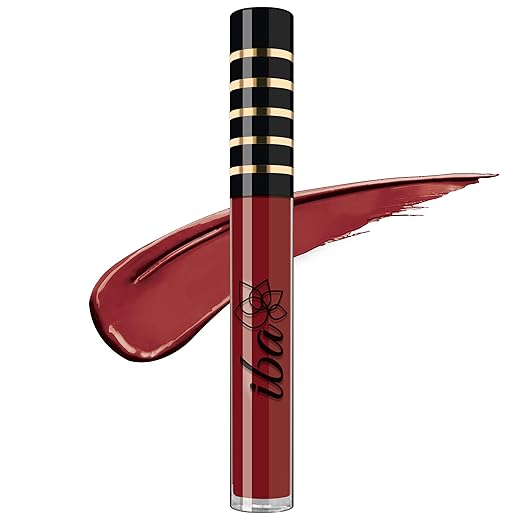 Iba Maxx Matte Liquid Lipstick- Burgundy Blush | Infused with Vitamin E & Almond Oil | Transfer Proof & Long Lasting | Waterproof & Smudge Proof | Velvet Matte Finish & Highly Pigmented | Lightweight & Comfortable | Non-Sticky and Non-Drying | Lip Makeup | 2.6ml