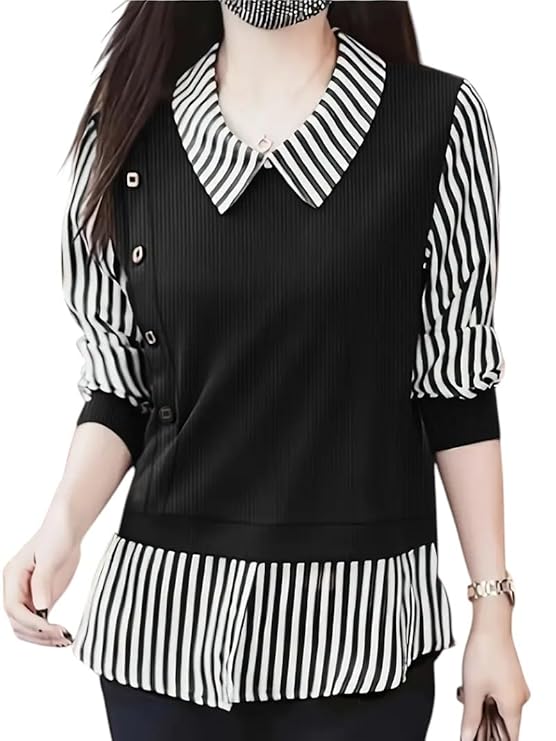 LITZO Top for Women Regular Fit Latest Stylish Office Wear Western Top (L-23-24)