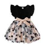 TAGAS Baby-Girl's Net Fit and Flare Knee-Length Dress