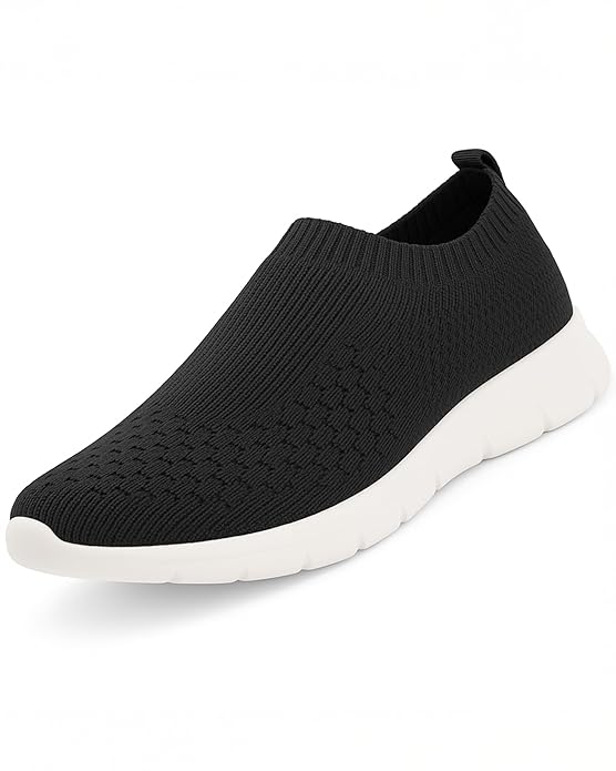 Kraasa ZONIC Men’s Lightweight Knit Sneakers with Memory Insole | Breathable, Anti-Skid Running, Walking & Gym Shoes (Sizes 6-10, Multiple Colors)