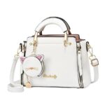 SANTORINI Small Women's satchel bag | small size Fancy satchel for women | Small size handbag with coin pouch and detachable crossbody strap