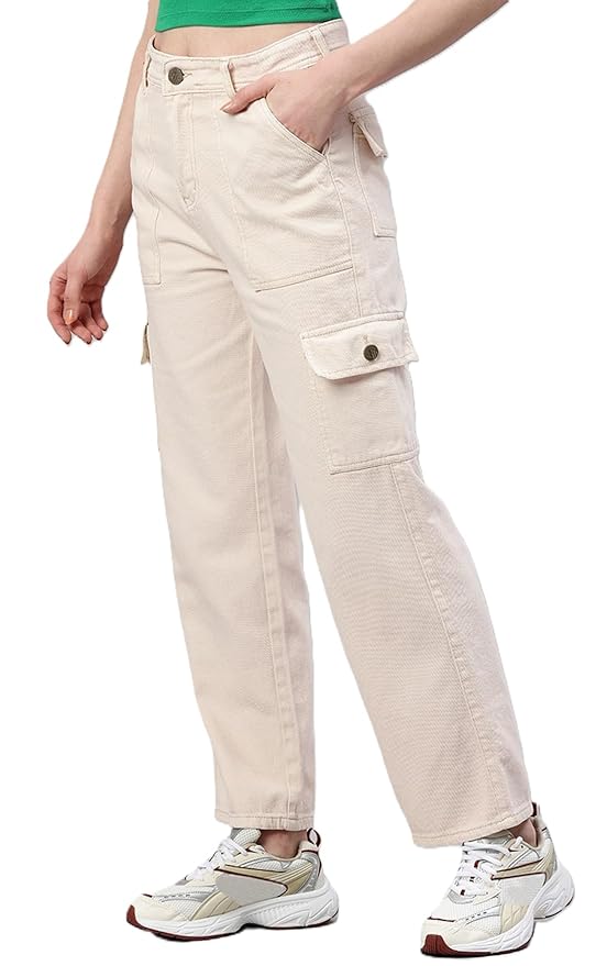 ADBUCKS Women's Wide Leg Fit High Rise Jeans