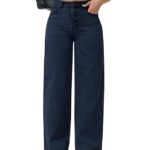 CHKOKKO Women High Rise Denim Solid Regular Fit Jeans