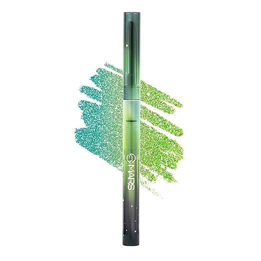 MARS Northern Lights In A Pencil Retractable Eyeliner (0.35gm) (04-SIBERIAN SPECTRUM) | Duo-Chrome Shimmer Effect | Long-Lasting | Water Restiant & Smudge-Resistant | | Silky Smooth Glide