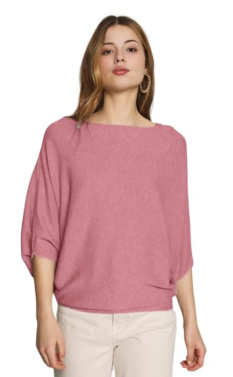 Nachu Women Fashion Ribbed Batwing Sleeves Bagy Balloon Style Fit Top |Casual Regular Size fit | Summer and Party fit