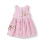 Nautinati Girls Colourful Printed Fit & Flare Cotton Dress | Age 0–3 Years