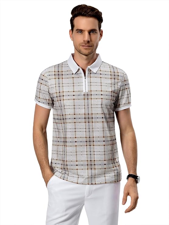 TOPLOT Men’s Regular Fit Polo Shirt