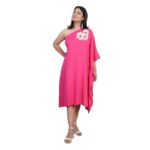 LetsDressUp Cotton One-Shoulder Dress for Women | XS to 8XL | Plus Size Dresses for Women | Printed Dresses| One-Shoulder Dress