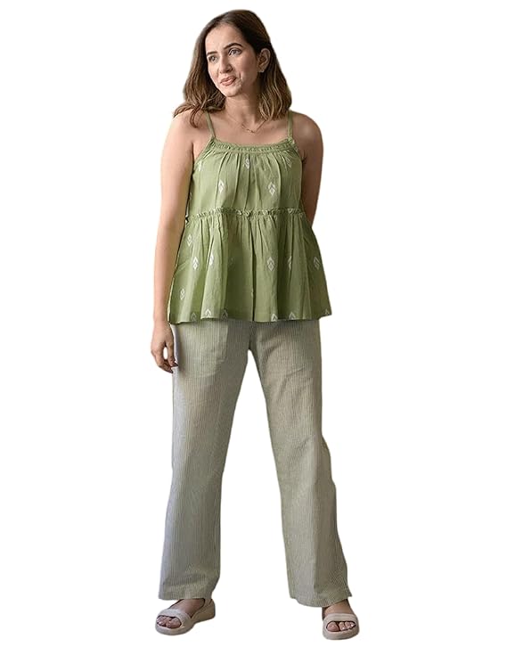 FABNEX Stylish Sleeve less Co Ord Set for Women | Co Ord Set for Women (K -130)