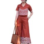 GoSriKi Women's Rayon Viscose Straight Printed Kurta with Palazzo