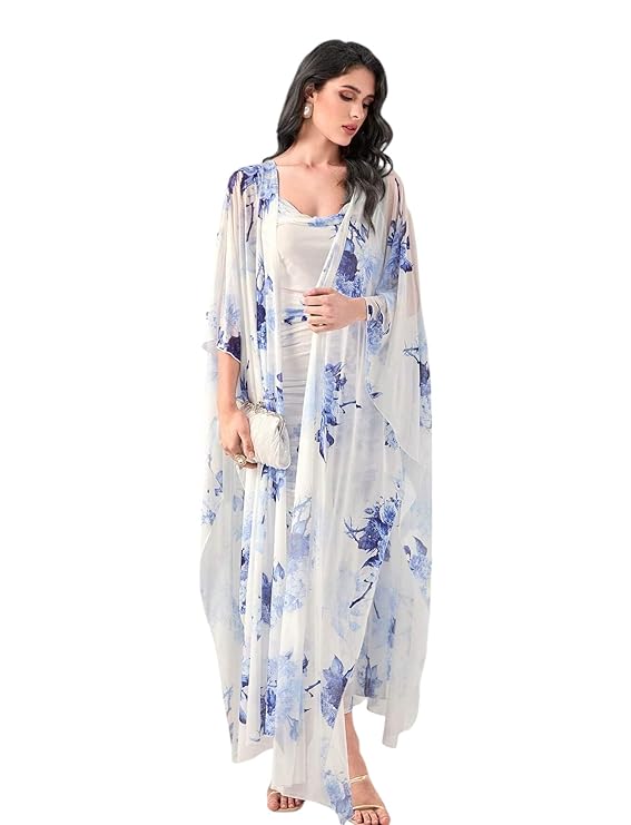 LITZO Women’s Georgette Bodycon Maxi Dress