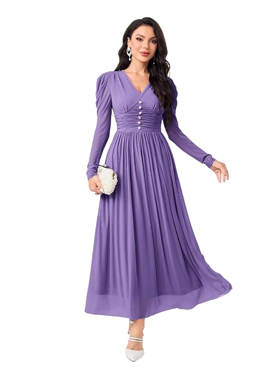 ABNEX Stylish One Piece Long Maxi Dress for Women (K-177-180)