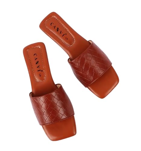 CANVI Stylish | Fancy | Comfortable Women Sandals Flats Sandals for Women And Girls Slip On Cute Comfortable Dressy Open Toe Sandal Beach Shoe