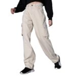 Hubberholme Women's Dad Fit Cargo Jeans