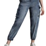 Hubberholme Women Blue Summer Cotton Relaxed Fit Jeans