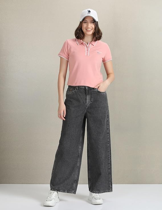 U.S. POLO ASSN. Women's Loose High Rise Jeans