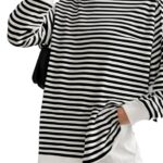 VIMAL JONNEY Women Striped T-Shirt || T-Shirt for Women || Full Sleeve T Shirt || T-Shirt-VIMAL640527