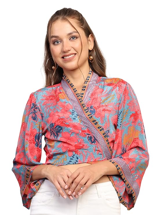 KE Kanha Exports top for Women Stylish Western | wrap Tops for Woman | Perfect on Jeans Tops for Woman | Summer top | Beach Outfits Dress for Women Stylish