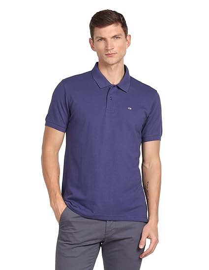 Arrow Men Cotton Solid Regular Fit Polo T-Shirt