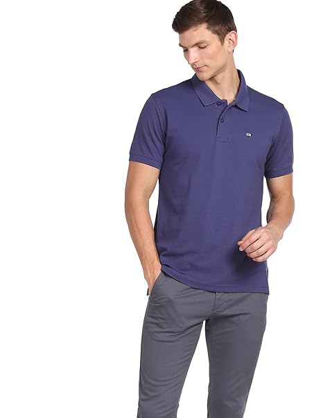 Arrow Men Cotton Solid Regular Fit Polo T-Shirt