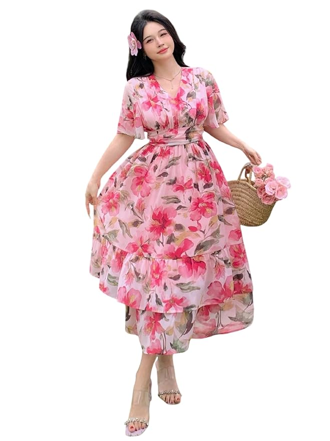 FABNEX One Piece Long Maxi Dresses for Women (K-141-142)