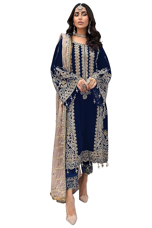 ZONFAB Women Georgette Suit Set