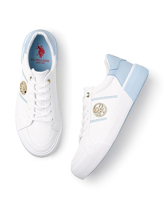 U.S. POLO ASSN. Women Lace Up Sneaker Shoes