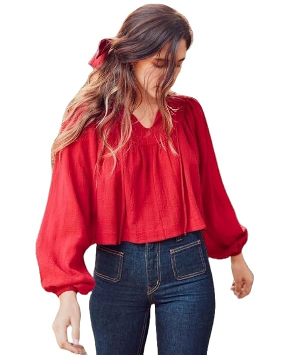 GoSriKi Women’s Tunics Tops Rayon Viscose Solid Short Top | Regular | Formal |Party Western Stylish| Trendy |Fancy Shirts for Women | Casual |Solid Top.