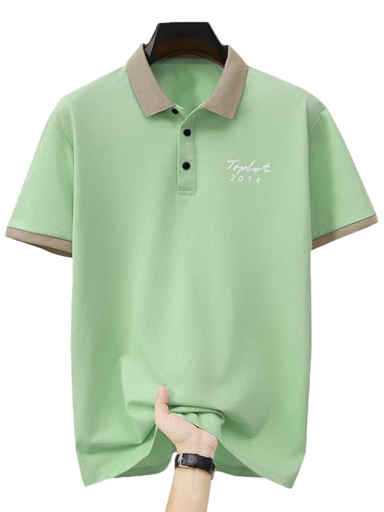 TOPLOT Men Regular Fit Polo || T Shirt for Men (5243)