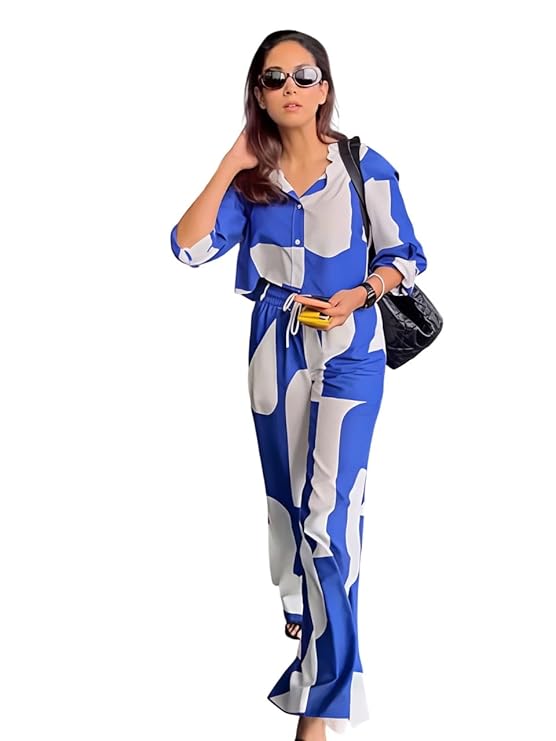 GRECIILOOKS Women Co Ord Set for Women | Co Ord Set for Women Stylish | Festive Co Ord Set for Women | Travel Co Ord Set for Women | Full Sleeve Women Co Ord set