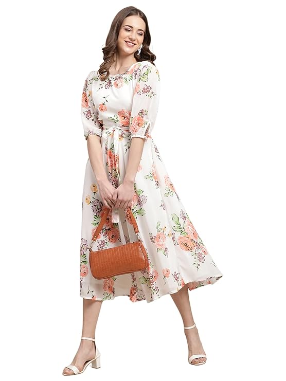 Tee Projekt Women Stylish Maxi Dress|Elegant Graceful Georgette Dress