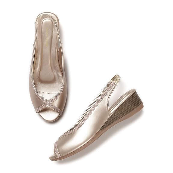 Marc Loire Women’s Metallic Fashion Sandals