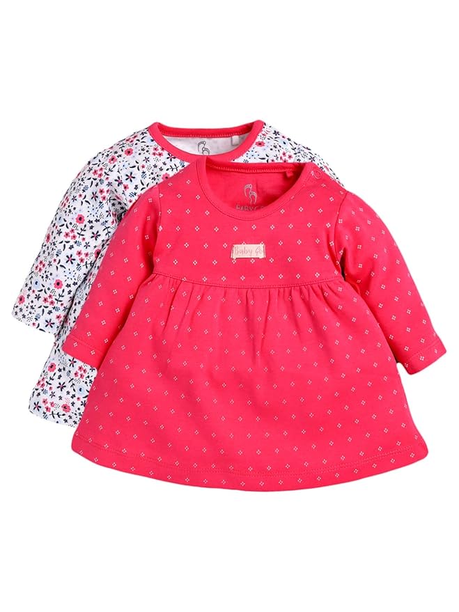 Baby GO Baby-Girl’s Cotton A-Line Knee-Length Dresses