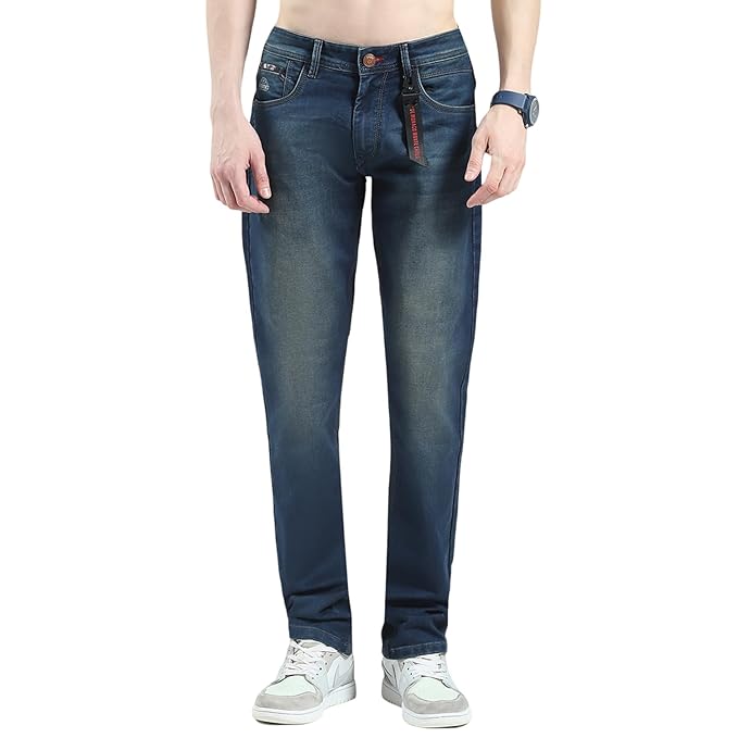Monte Carlo Men’s Regular Fit Jeans | Mid-Rise | Comfortable & Stylish | Denim for Men’s.