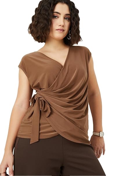 Max Women’s Cotton Solid Regular Fit Top