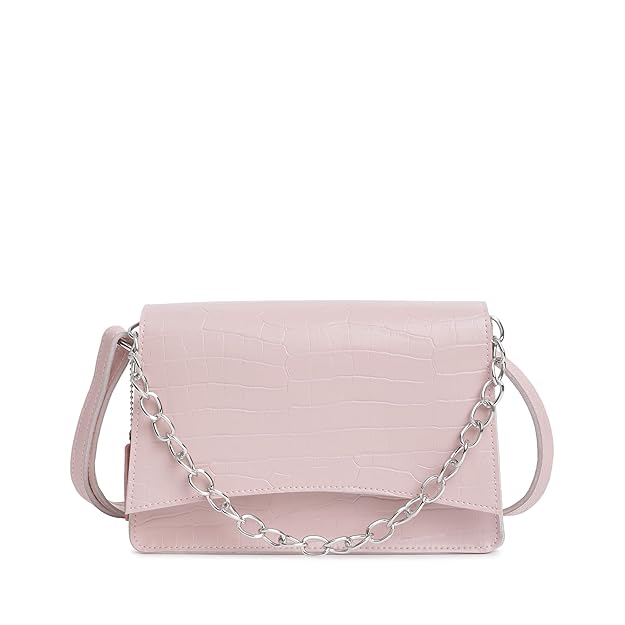 Fastrack Party Sling Bag for Women |Stylish and Structured Handbag for Girls, Ladies, Women | Textured Bag Made of faux Leather