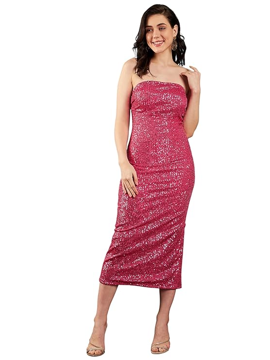 Sassafras Women Sequin Corset Maxi Dress