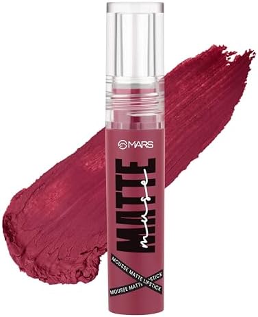 MARS Matte Muse Mousse Lipstick (3ml) (10-WINNER WOMEN) with Doe-Foot Applicator | Highly Pigmented | Smooth Texture | Hydrating Formula | Blurry Lips Effect