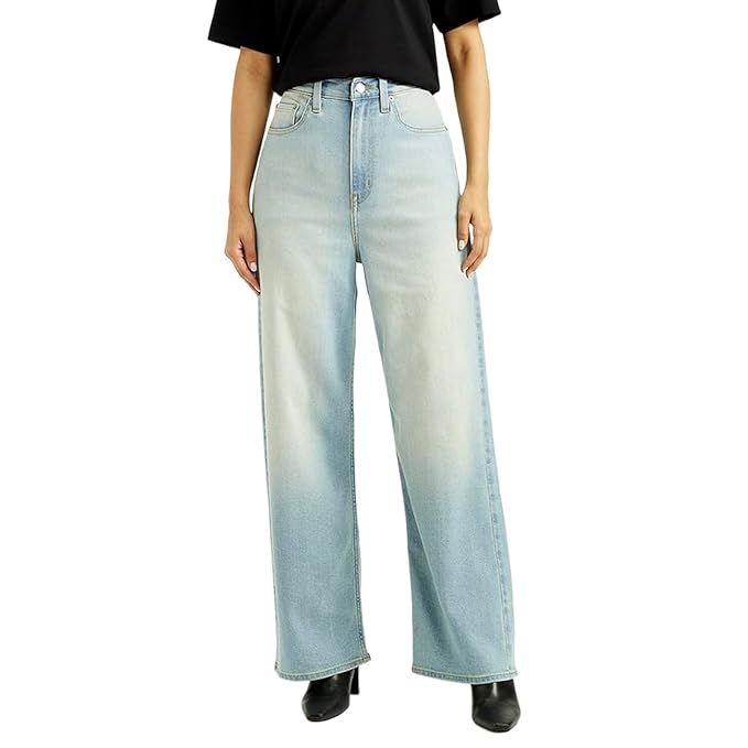 Levi’s Women’s Light Indigo Baggy Fit High Rise Jeans