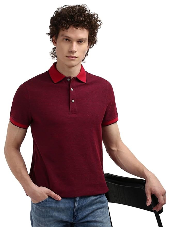 Printed Slim-Fit Cotton Polo T-Shirt