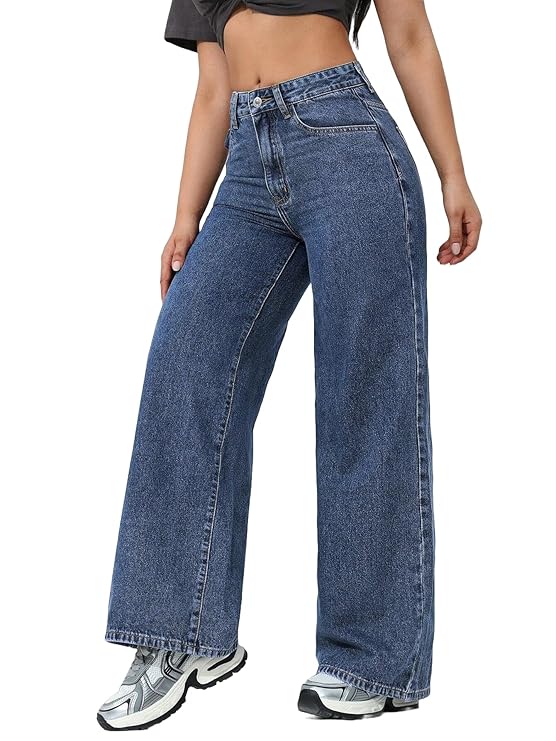 London Hills Women’s Relaxed Fit High Rise Jeans || Woman Jean’s || Women Baggy Jeans || Jean’s for Womens || Loose Jean for Women’s || Oversized Woman baggys