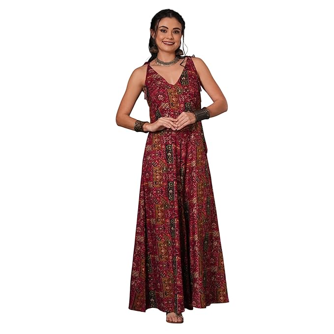 Globus Women Jumpsuit (GS573732_Maroon_XS)