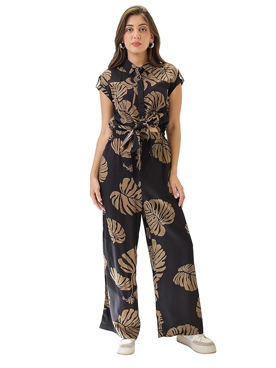 Globus Women Jumpsuit (8909389031679_Brown_L)